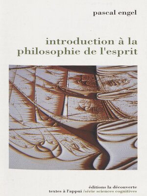 cover image of Introduction à la philosophie de l'esprit